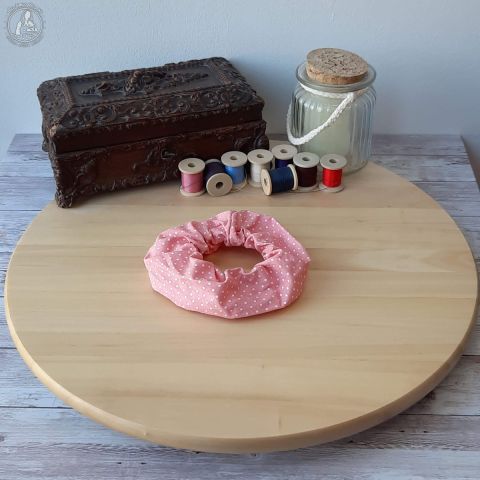 Chouchou cheveux - Piselli Corail (petit)