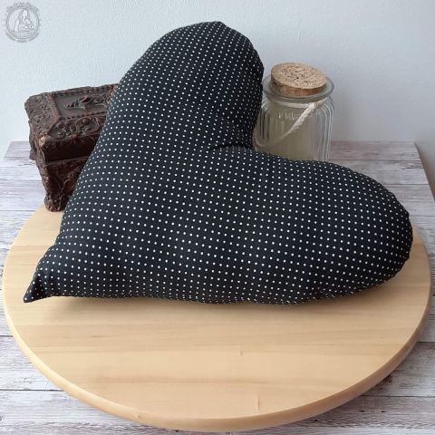 Coussein coeur - Piselli Noir + Piselli Noir