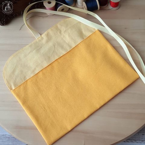 Pochette à ruban - Soleil + Poussin + ruban Doré