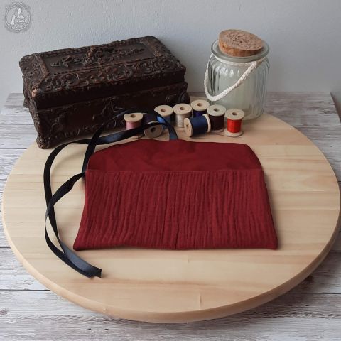 Pochette à ruban - double gaze et coton