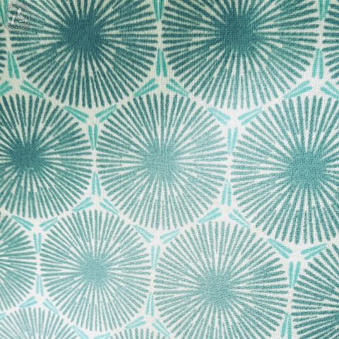 Coton enduit imprimé